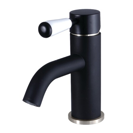 Fauceture LS8229DPL Paris Single-Handle Bathroom Faucet W/Push Pop-Up, Blk/Nkl LS8229DPL